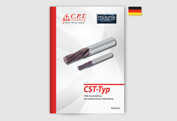 CPT Präzisionswerkzeuge - CST-Typ: VHM-Gewindefräser mit unterbrochener Zahnteilung (DE)