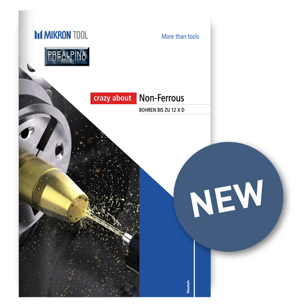 Neu: Mikron Tool - CrazyDrill Non-ferrous Bohren bis 12xD (Deutsch)